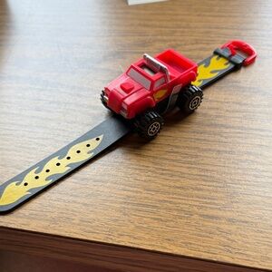 Red and Black Toy Car watch